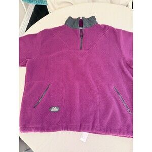 DA KINE Men's Vintage Plum Purple Fleece 1/4 Zip Pullover Jacket Size M Surf
